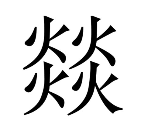 四个火字|四个火字组成的字是什么字？